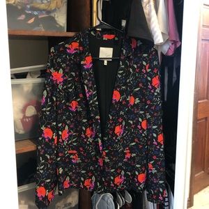 Joie Floral Boyfriend Blazer - Silk